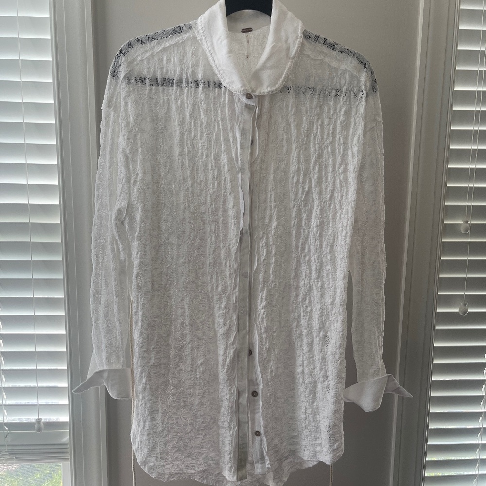 Free People button down blouse